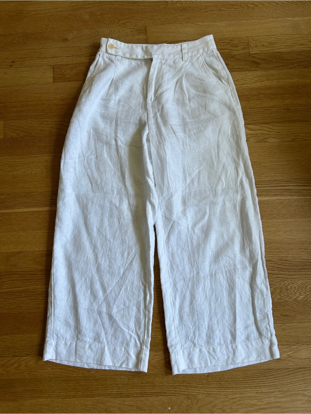 Madewell Harlow 100% Linen Wide Leg Pants - Picture 6 of 12